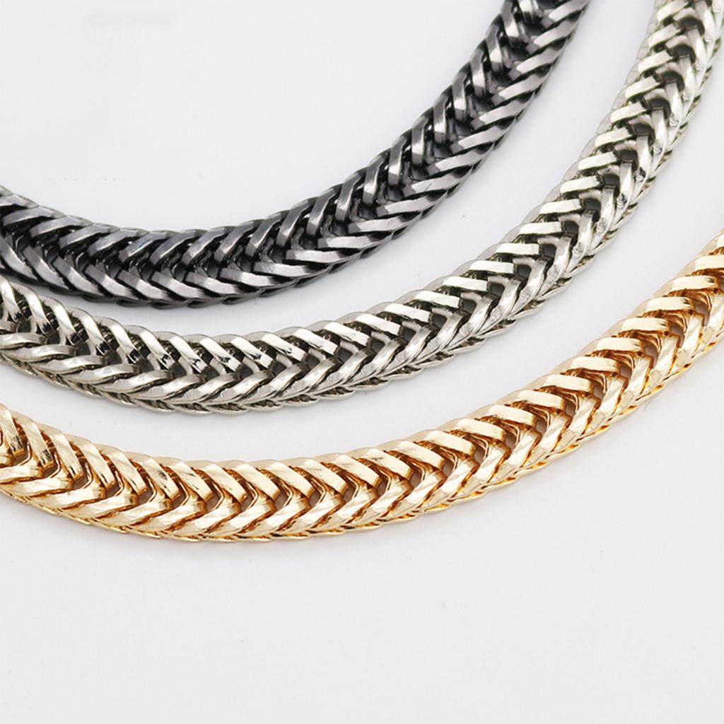 Snake Bone Chain Gold/Silver/Black Bag Strap Replacement Metal Shoulder Straps