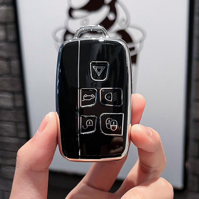 Etui na klucze Jaguar XEL XFL 2025 - Prawdziwa skóra, Pełne pokrycie dla modeli F-Pace, XJL, XF, XE