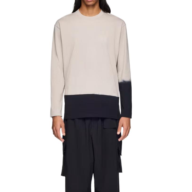 Y-3 Cotton Soft Skin-Friendly Long Sleeve T-Shirt Unisex Tops KQ9781