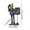 Frog Figurine for Garden Decoration Centerpiece Art Piece Pond And Fence