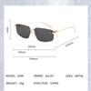 2026 New Frameless Beveled-Edge Sunglasses Women's Men's Y2K Street Style Fashion UV-Protective Eyewear Outdoor Travel Glasses