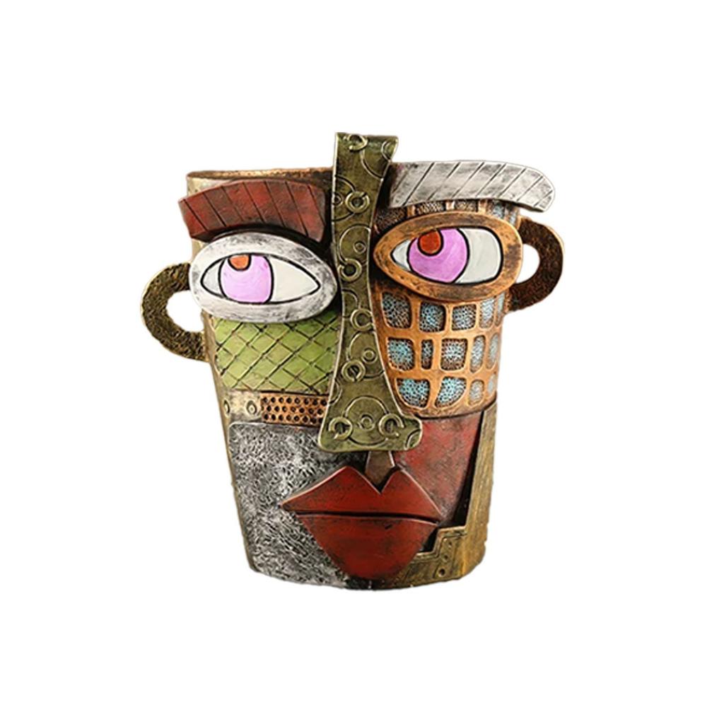 Outdoor Courtyard Crafts Funny Flower Pot Ornaments Green Plant Balcony Large Diameter Creative Resin Flower Pot