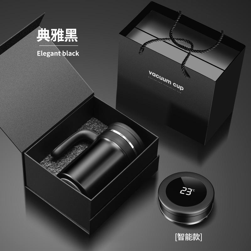 High-end intelligent insulated cup, 316 stainless steel drinking cup, with handle intelligent temperature display water kettle