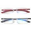 Rimless Hyperopia Eyewear Anti Blue Light Reading Glasses Presbyopia Eyeglasses Computer Eyeglasses