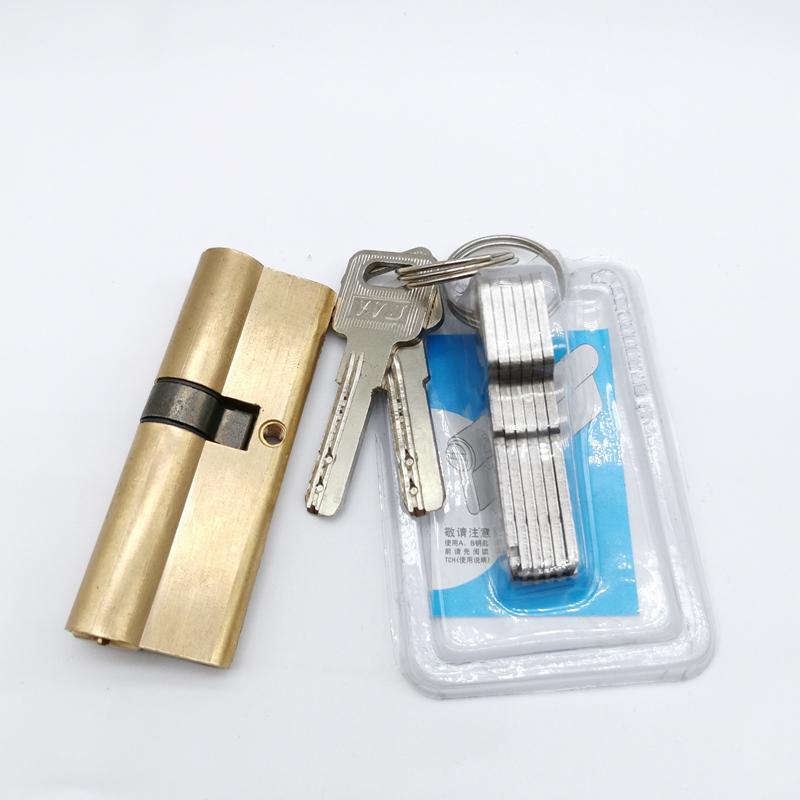 Zylinder Anti-Diebstahl Schloss 65 70 80 90 115mm Zylinder Einseitig schließendes Schloss Eingang Messing Türschloss Verlängerter Kern Ausgefahren 8 Schlüssel