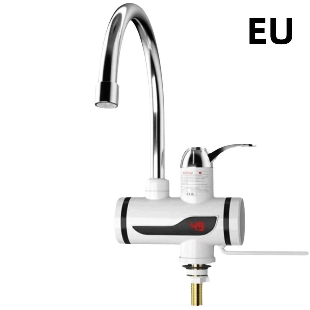 3000W Fast Heating Instant Water Heater Temperature Display Heating Faucet Cafe Style B