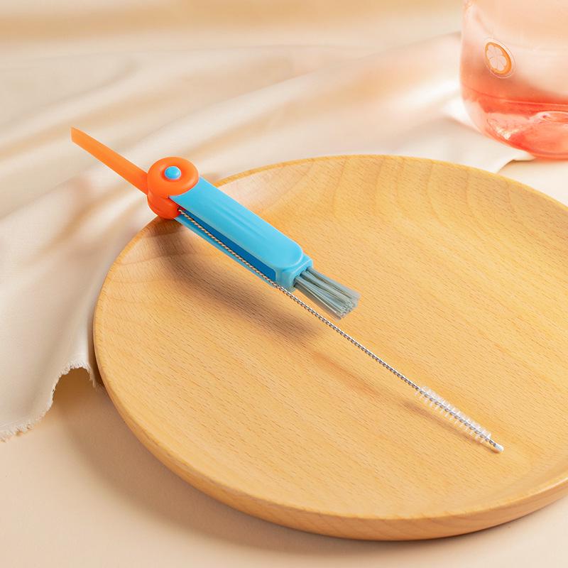 4-in-1 Thermal Cup Cleaning Brush Set: Rabbit Cup Cover, Bottle, Nipple, and Gap Brush