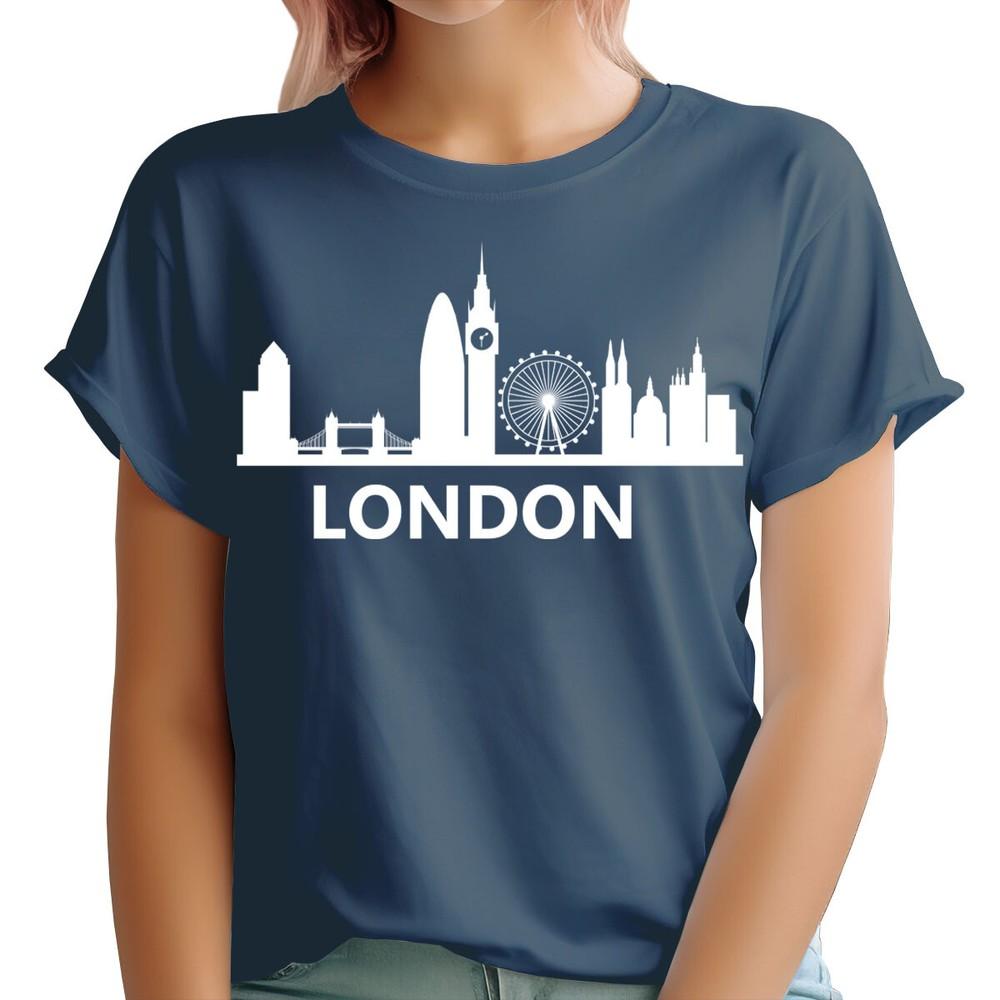 London Skyline England Uk Tower Souvenir Cute Gift Unisexs TShirts Top 1Ta51
