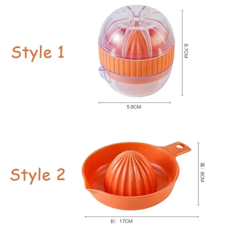 Manual Portable Citrus Juicer Kitchen Tools Plastic Orange Lemon Squeezer Fruit Juicer Extractor Machine Cup Kitchen Accessories