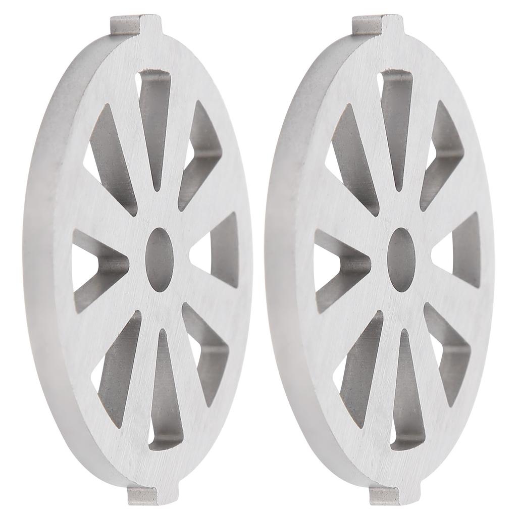 2 Stück Fleischwolfmesser 304 Edelstahl Schneidscheibe 7mm 0.3in ID für 5# Typ B Fleischwolf