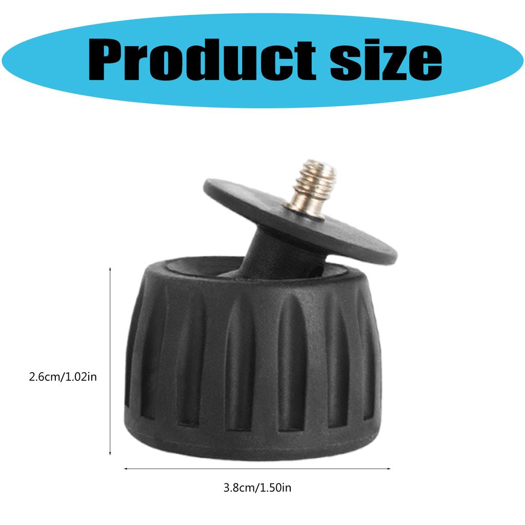 Universal Rubber Tripod Feet with 360 Degree Rotation Non Slip Design for Camera Tripods Monopods Wide Compatibility