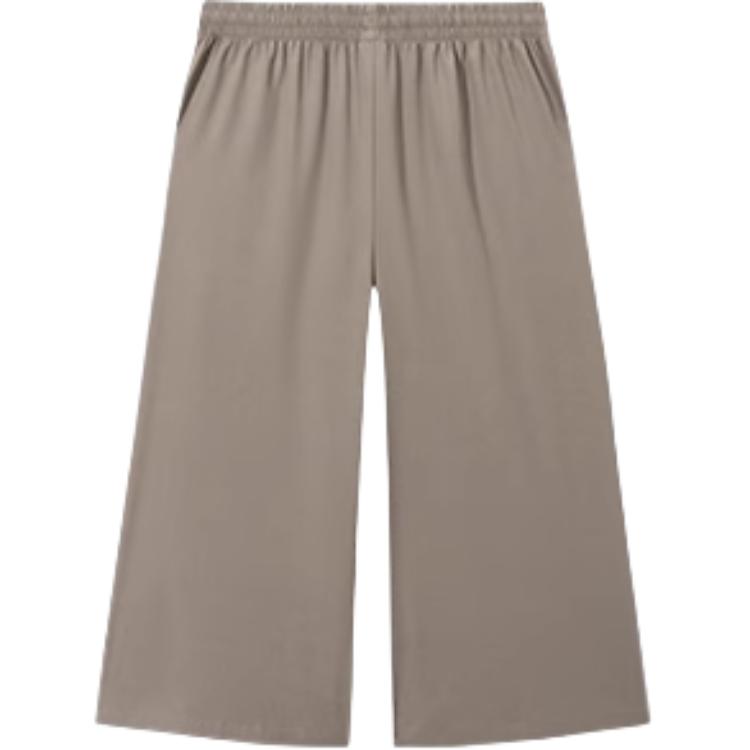 Anta Training Series Sports Simple Solid Color Loose Wide Leg Casual Shorts Women shorts Dark-Green 962527504-3