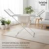 Étendoir à Linge Electrique, Séchoir Pliable pour Vêtements, Basse Consommation Briebe CD1183 220W Acier inoxydable 04957