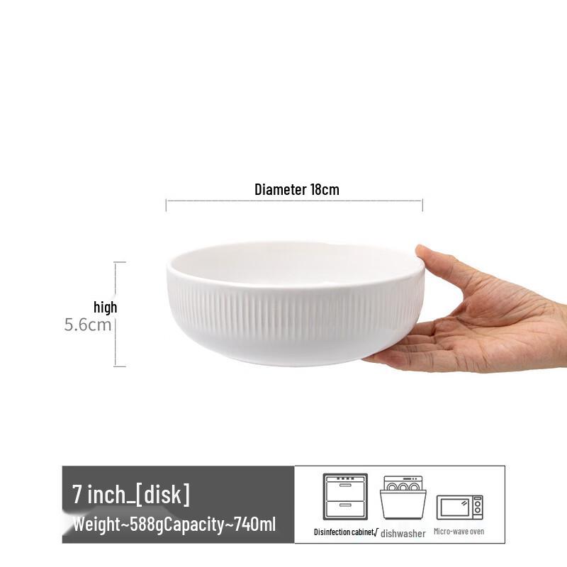 Lin Pan Retro Ceramic Deep Plate
