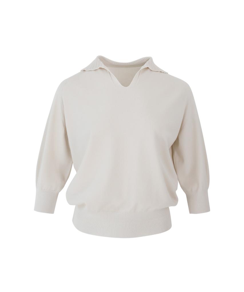 Baseukala V Collar Neck Raglan Capri Knitwear (3Colors)