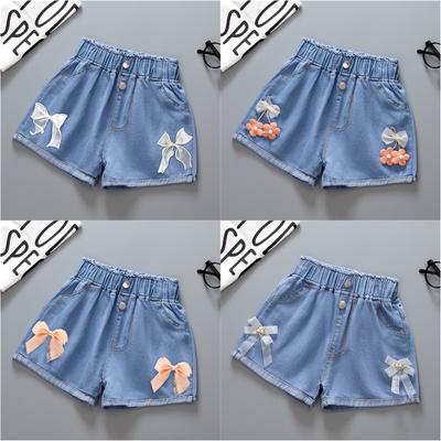 Girls Shorts, Summer, Thin, Middle and Large Children, Loose, Baby Casual Shorts, Outside Girls, Denim Short Trousers