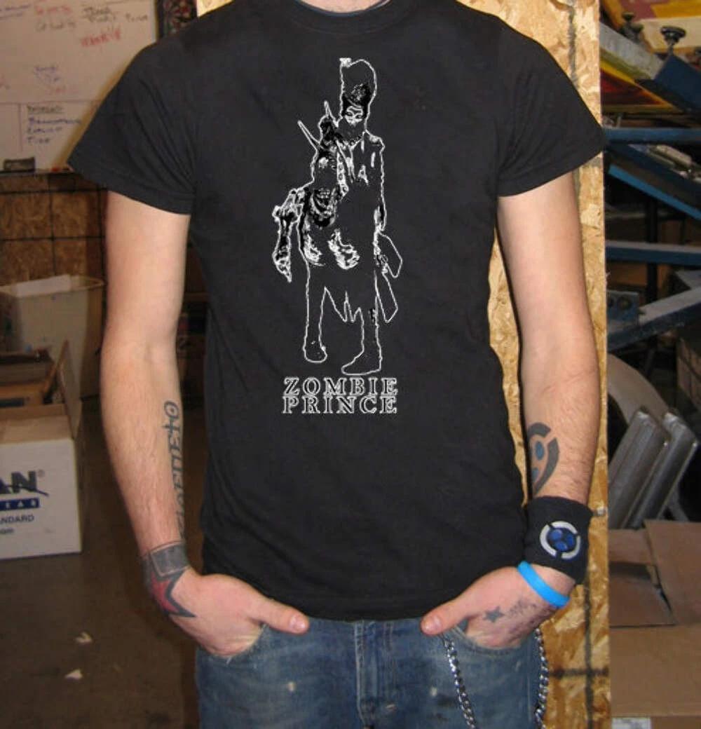 Zombie Prince T-Shirt – Horror, Blood & Undead Graveyard Tee 2XL