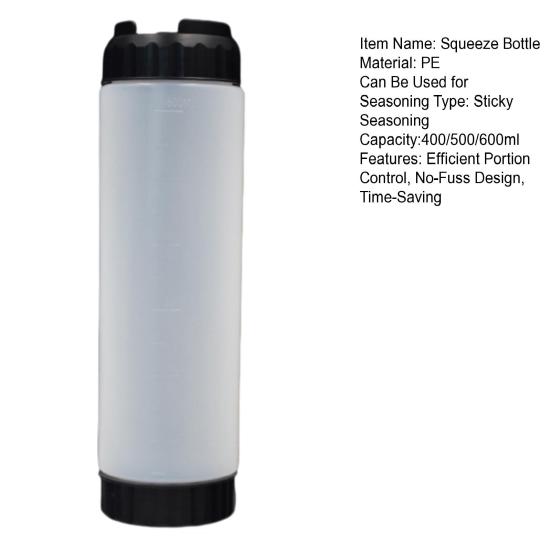 Honey Dispenser Squeeze Bottle BPA-Free Salad Dressing Dispenser Reusable Syrup Container