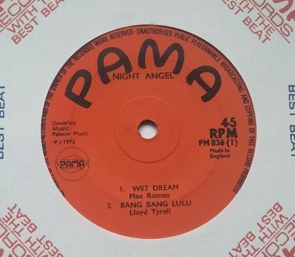7inch Record VARIOUS - Night Angel PM836 Pama Records 1972 UK Reggae, Ska & Dub Used