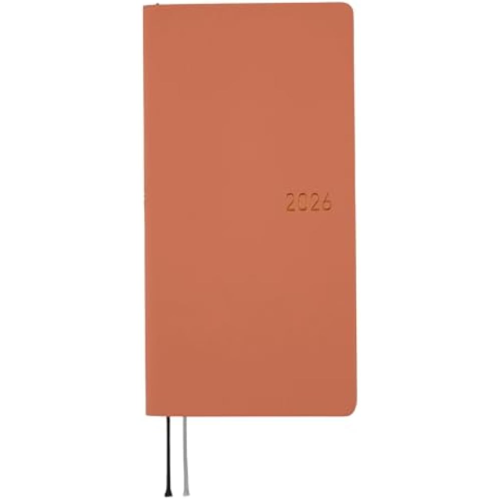 Hobonichi Notebook 2026 Weeks Smooth/Milk Cocoa January Beginning Weekly Notebook Weekly Left Sli...