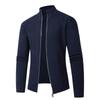 Nuevo Suéter de Otoño e Invierno para Hombre Suéter Cárdigan con Cremallera de Cuello Alto Suéter Grueso para Hombre