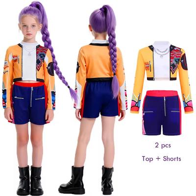 Dívčí Kostýmy pro Cosplay Hunter Rumi Módní Dívčí Zlaté Mira Zoey Oblečení pro Hraní Rolí K-Pop Oblečení pro Scénické Vystoupení Oblek