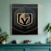 Vegas Golden Knights 5D Round Diamond Painting Kit Diamond Embroidery Painting Rhinestones Mosaic Frameless Handwork Decoration Arts