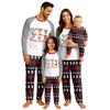 Print Cute Family Set Pajamas, Home Clothes, Family Set Long Sleeve Top Pants Set
