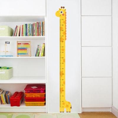 Baby Growth Chart Wall Sticker Self-Adhesive Bedroom Play Room Nursery Giraffe Dinosaur Children Height Measurement Ruler Decal