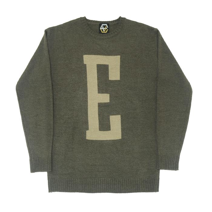 Eight Volume Ev E Logo Knit (Brown) Brown/L