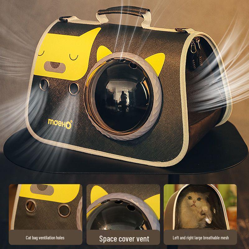 Portable Breathable Cat & Dog Space Capsule Shoulder Carrier Backpack