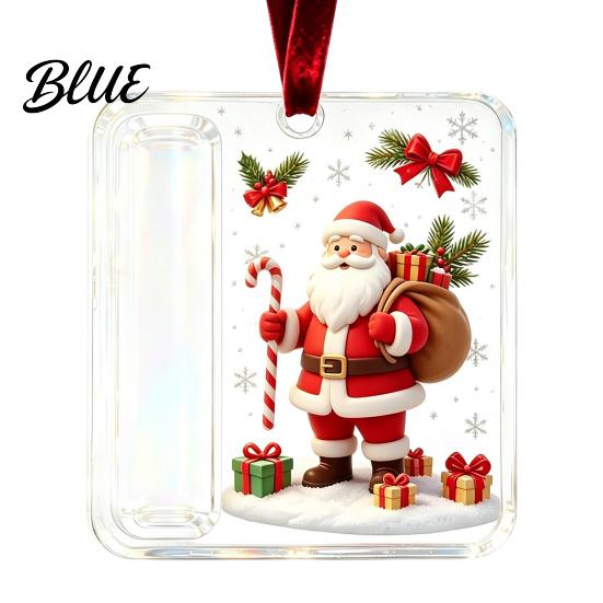 Acrylic Cash Surprise Pendant Christmas Money Holder Ornament Gift Hanging Decor with for Friends Festive Pattern Tree Giving Holiday Keepsake