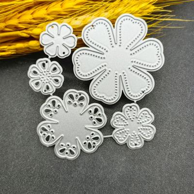 6 žiedlapiai Gėlės 5 viename Gėlės Įspaudimo peilis Štampas Metaliniai štampavimo įrankiai „PASIDARYK pats“ Scrapbooking Popierius Kortelės Įspaustas Dekoras Amatai