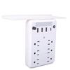 Wall Outlet Extender with Shelf Night Light Surge Protector 4 USB Ports 6 AC Outlets Wall Power Strip for Home