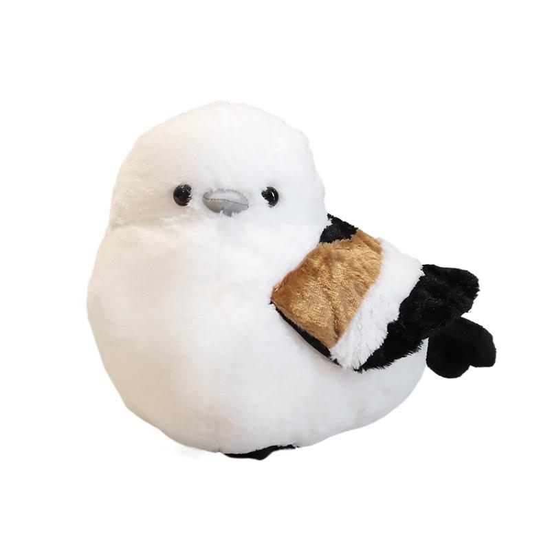 

25-32cm Lovely Sparrow Plush Toy Stuffed Animal Bird Soft Doll Titmouse Cute Fashion Gifts for Elementary Student Kid Room Decor 25cm белый