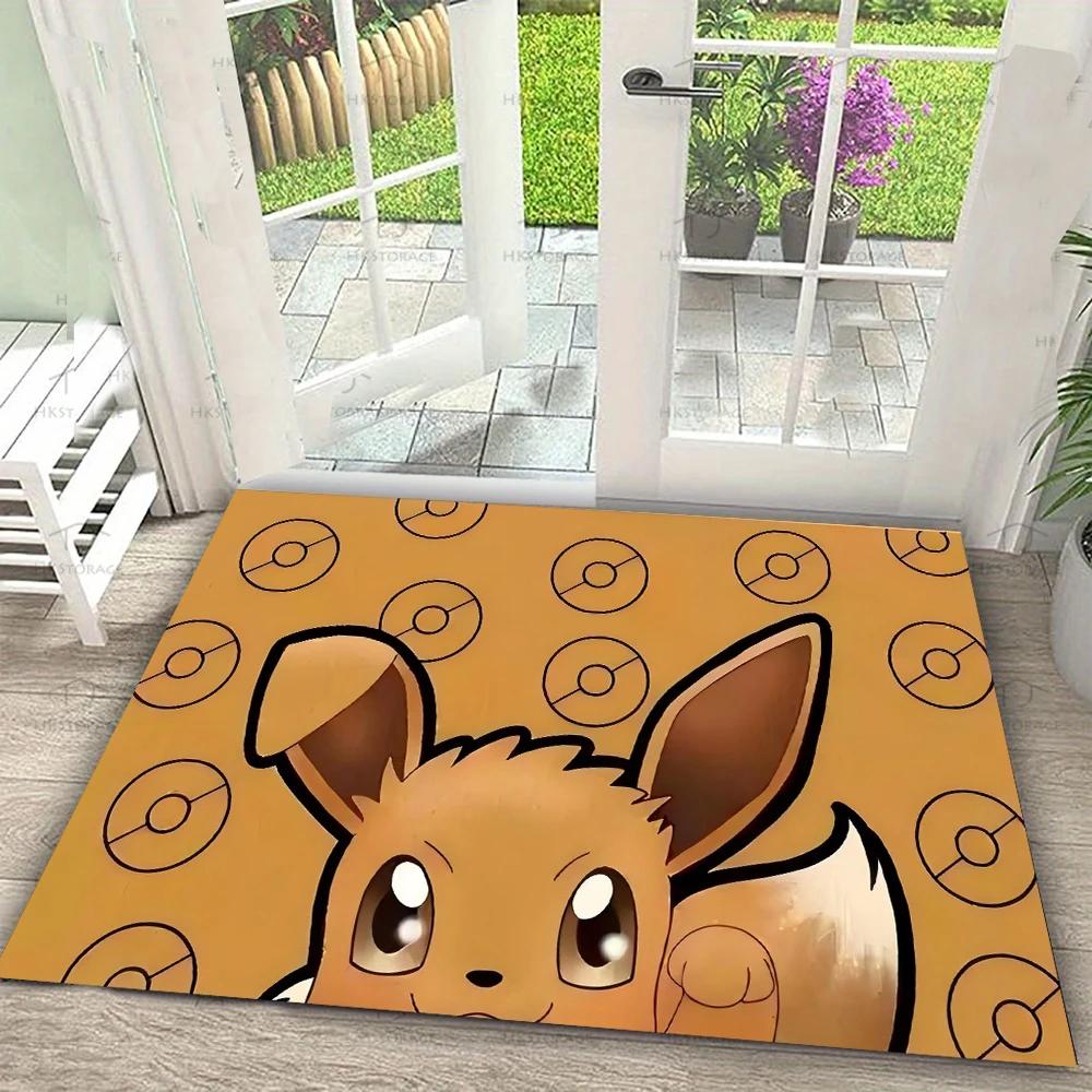 Zerbino con Stampa Pokemon Pikachu Gengar Tappeto Antiscivolo per Soggiorno Camera da Letto Divano Zerbino Tappeto per Pavimento Bambini Decorazione