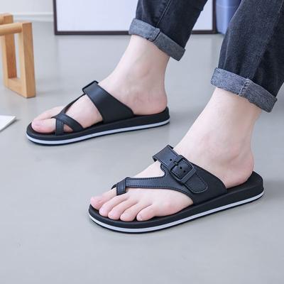 Men's Summer Outdoor Stylish Thick Sole Versatile Non-Slip Casual Thong Flip Flops Beach Shoes