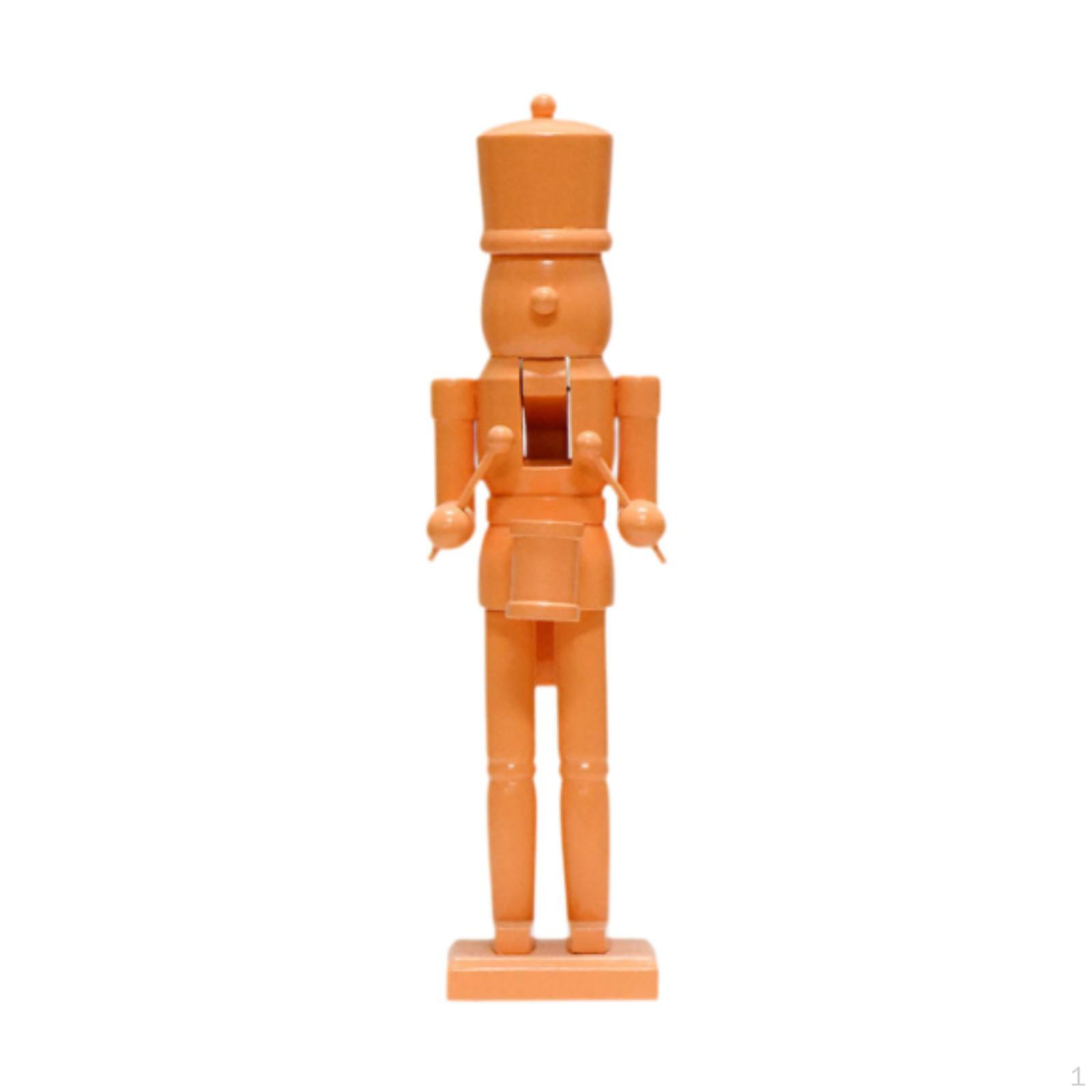 

Скульптура Щелкунчика-короля для рождественского декора дома оранжевый