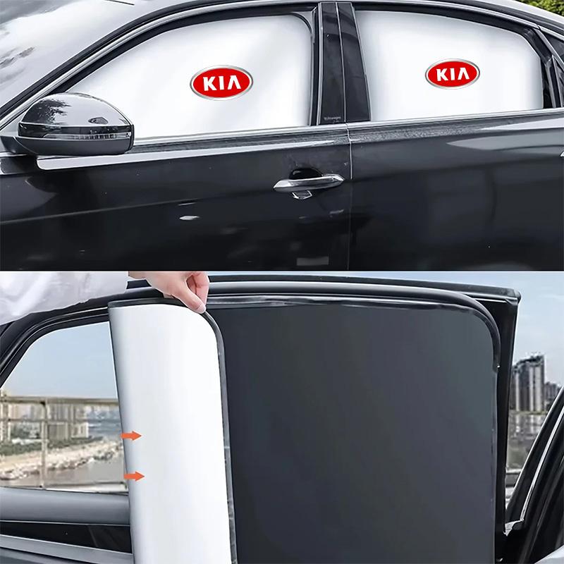 Car Side Window Sun Shade Curtain Summer Sun Protection Sunshade Cover UV Reflective For Kia Rio Ceed Sportage Cerato Soul K2 K5