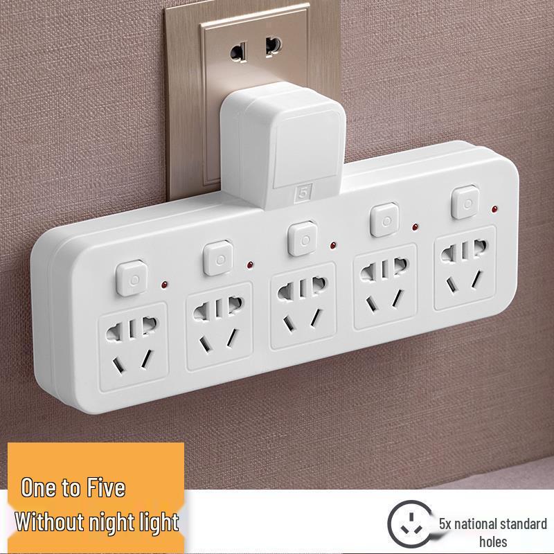 Wandmontierte Multifunktions-Steckdosenleiste mit Doppelsteckdosen