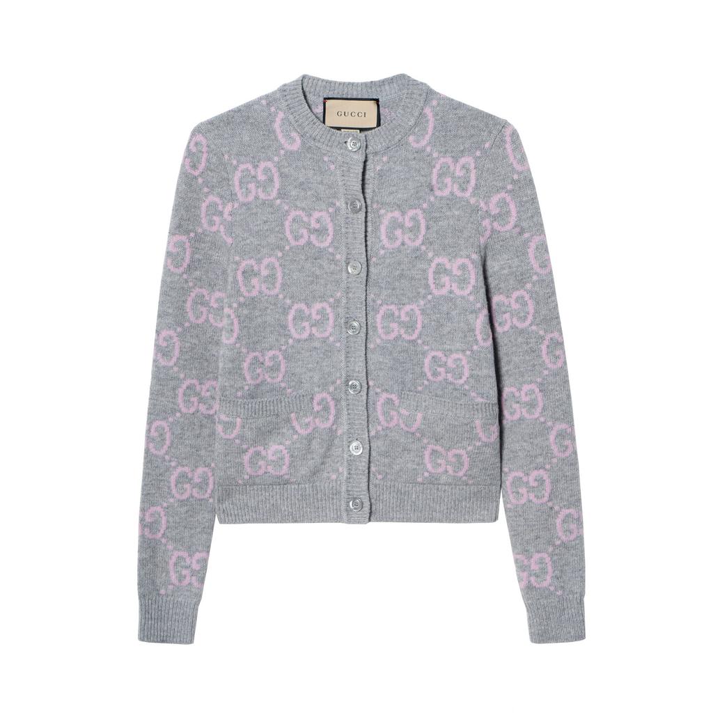 GUCCI Gg Knit Button-Up Cardigan 772886-XKB3V-1124