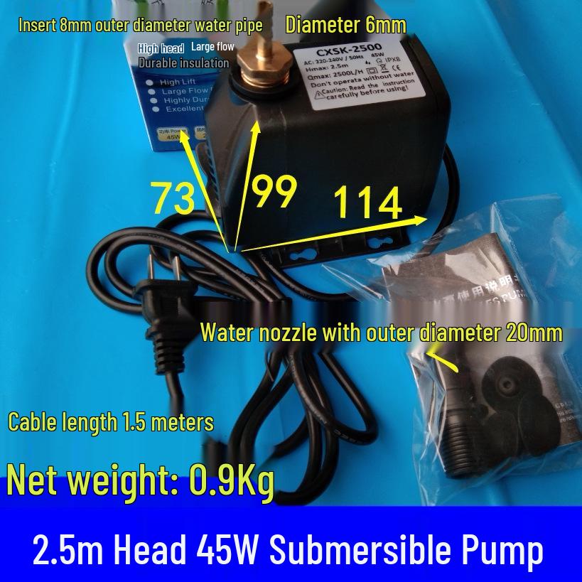 Submersible Cooling Pump for Engraving Machines, Drills, Fountains, and Fish Tanks