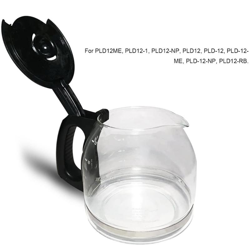 High Temperature Resistant Coffee Pot Cover Convenient Coffee Pot Replacement Lid Plastic Texture for Coffee Kettle