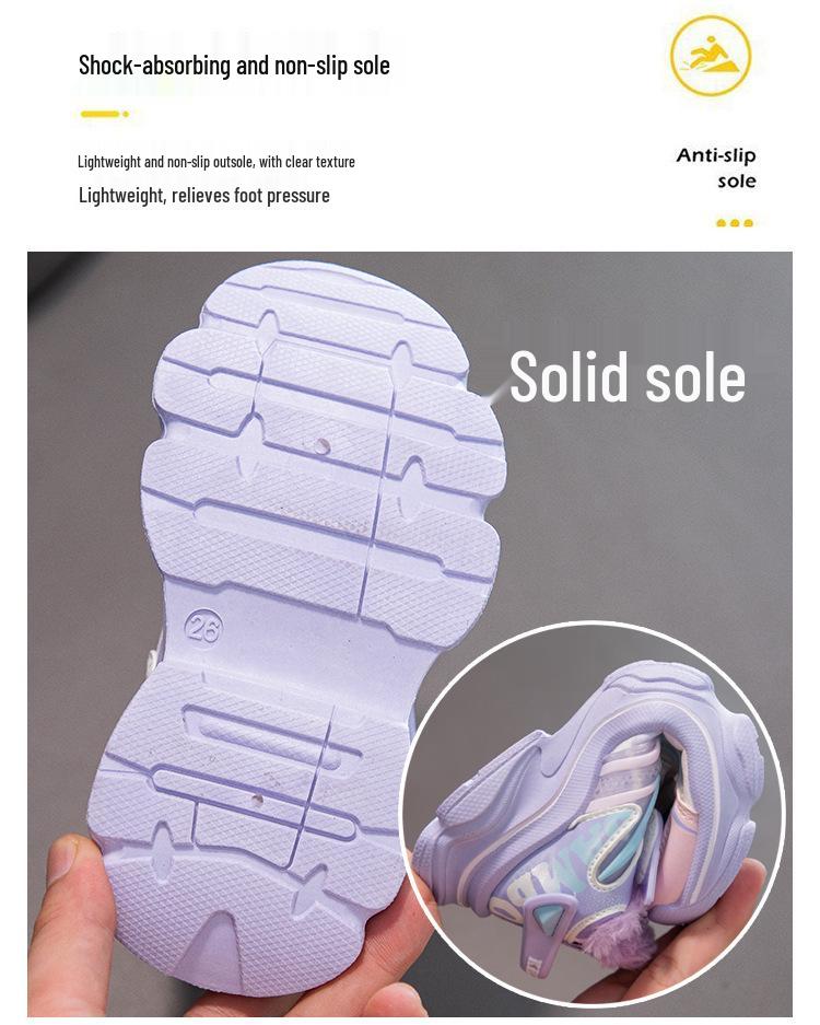 Winter Warm Cotton Shoes for Kids: Plus Velvet Thickened Sports Casual Shoes for Boys & Girls