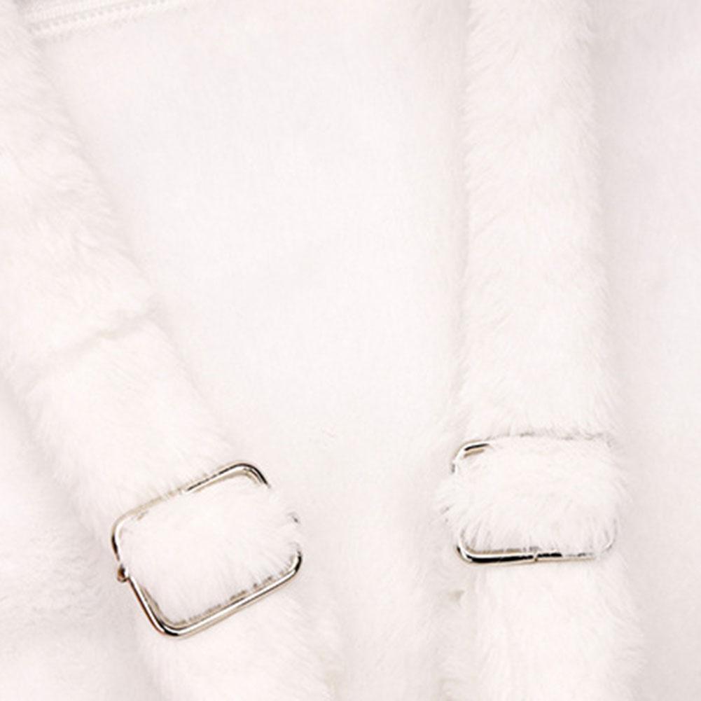 Plush Cat Paw Backpack Girls Soft Furry Purse Cute Cartoon Large Capacity School Bag Women Kawaii Japanese JK Shoulder Bags