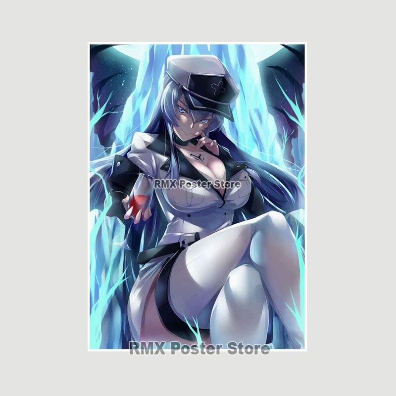 Akame Ga Kill Anime-Poster und Drucke, Wandkunst, Dekoration, weißes Papier, dekorative Gemälde, Bilder, Wohnzimmer, Zuhause, Wandbild