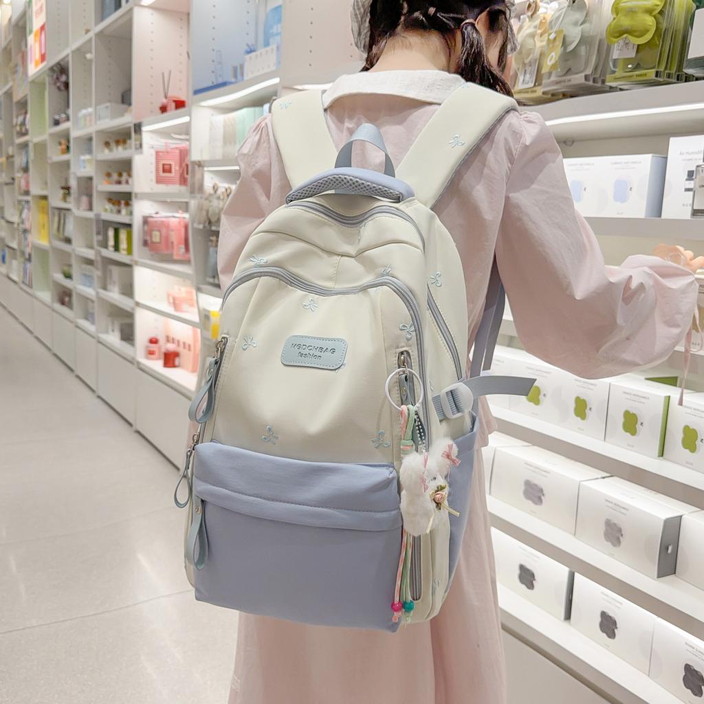 Schoolbag spring/summer backpack for girls, elementary school students, 1011, middle school,and high school students large capacity backpack for girls