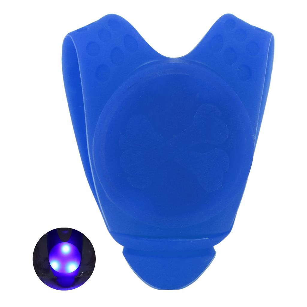 Dog Collar Pendant Light Waterproof Dog Neck Pendant LED Safety Light with Stainless Steel Clips