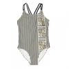 Biba Girls Stripe Cross Back One Piece Swimsuit
