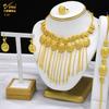 ANIID Indian Tassel 24K Gold Color Necklace Set Nigerian Party Bridal Wedding Ethiopian Luxury Dubai Jewelry Set Wholesale New